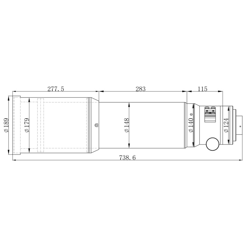 Omegon Rifrattore Apocromatico Pro APO AP 140/672 Triplet OTA