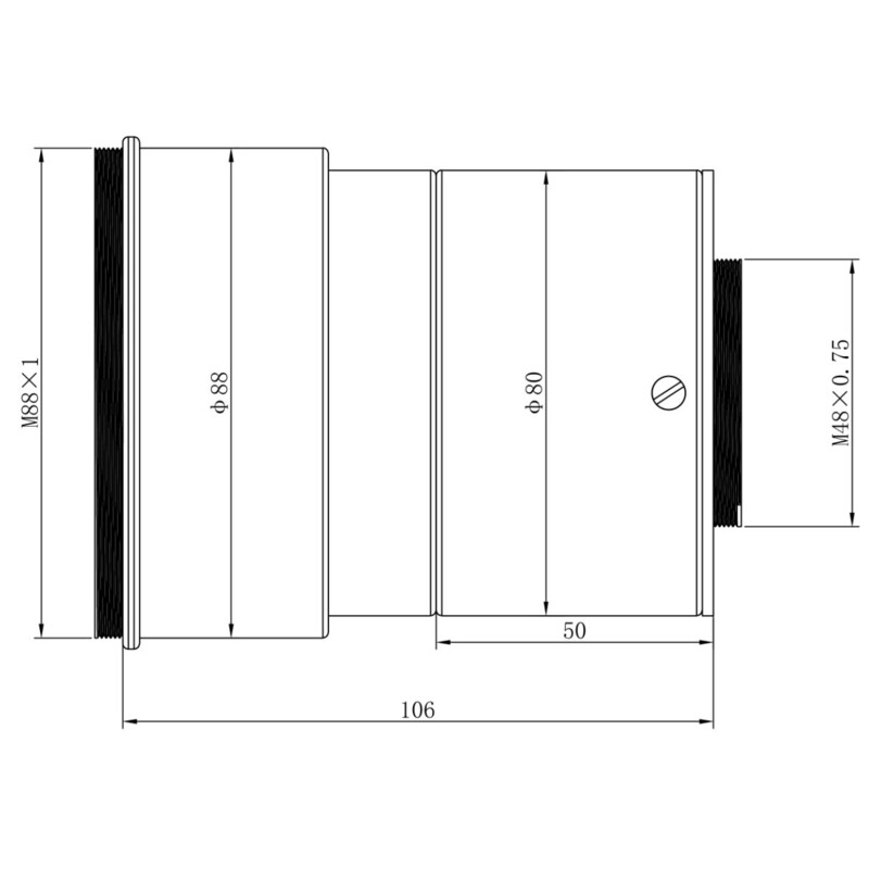 Omegon Riduttore 0.74x for 140/910 Triplet APO