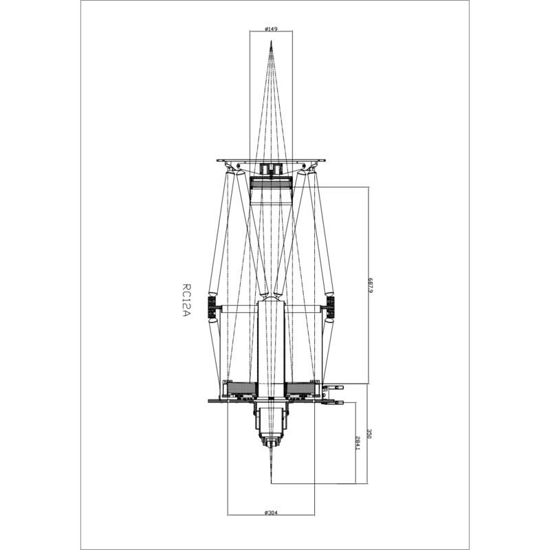 Omegon Set di specchi Ritchey-Chrétien da 12'' F/8