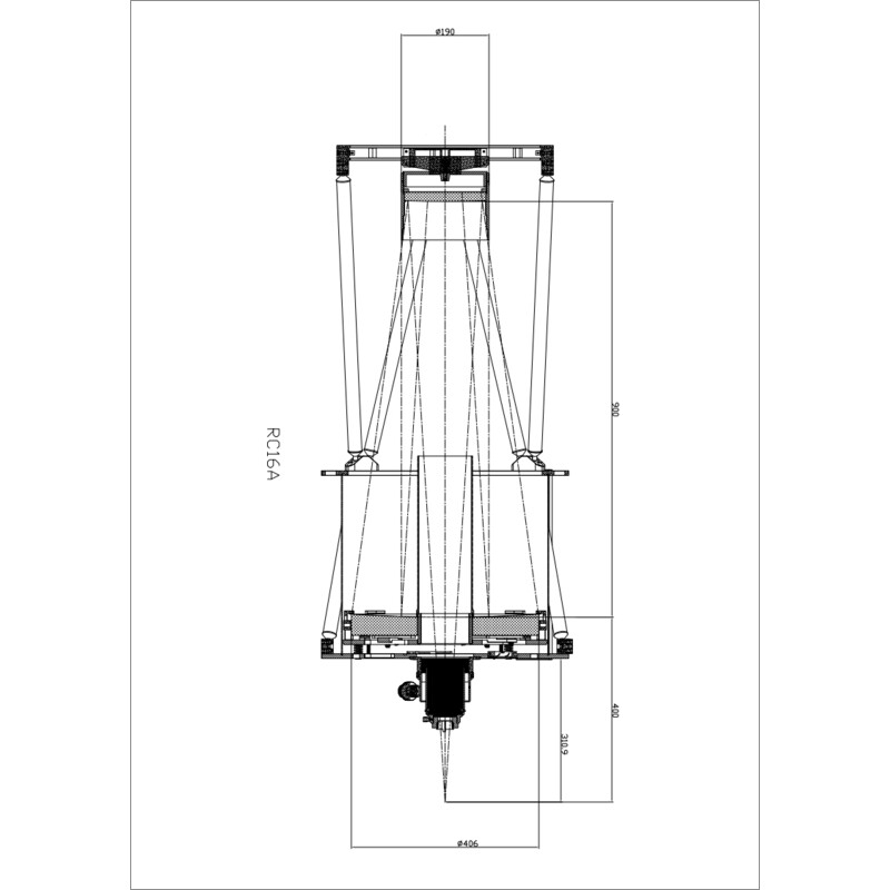 Omegon Set di specchi Ritchey-Chrétien da 16'' F/8