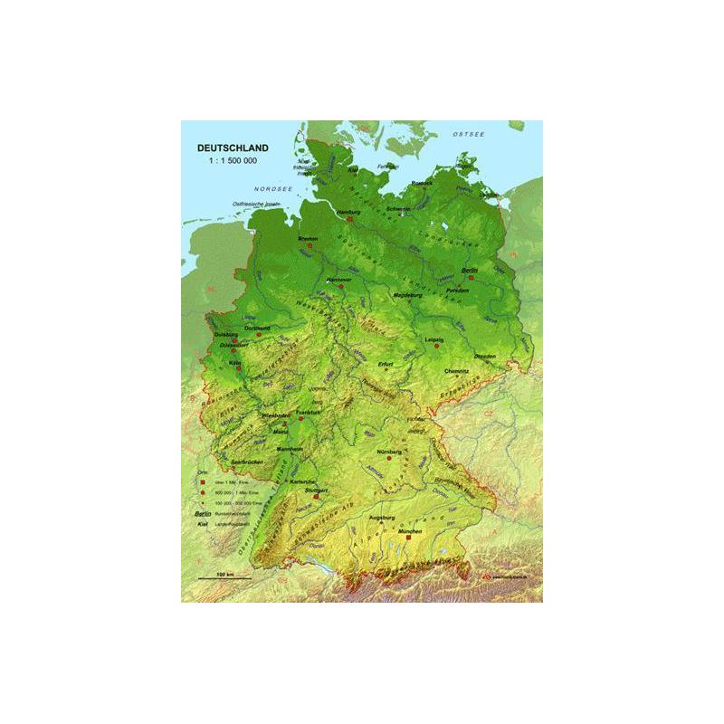 MBM Systems Mappa Carta in puro 3D della Germania