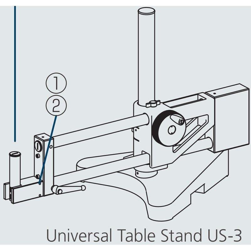 Nikon Stativo sbalzani US-3, supporto universale a doppio braccio, per C-FMAN o SM Focusing Mount