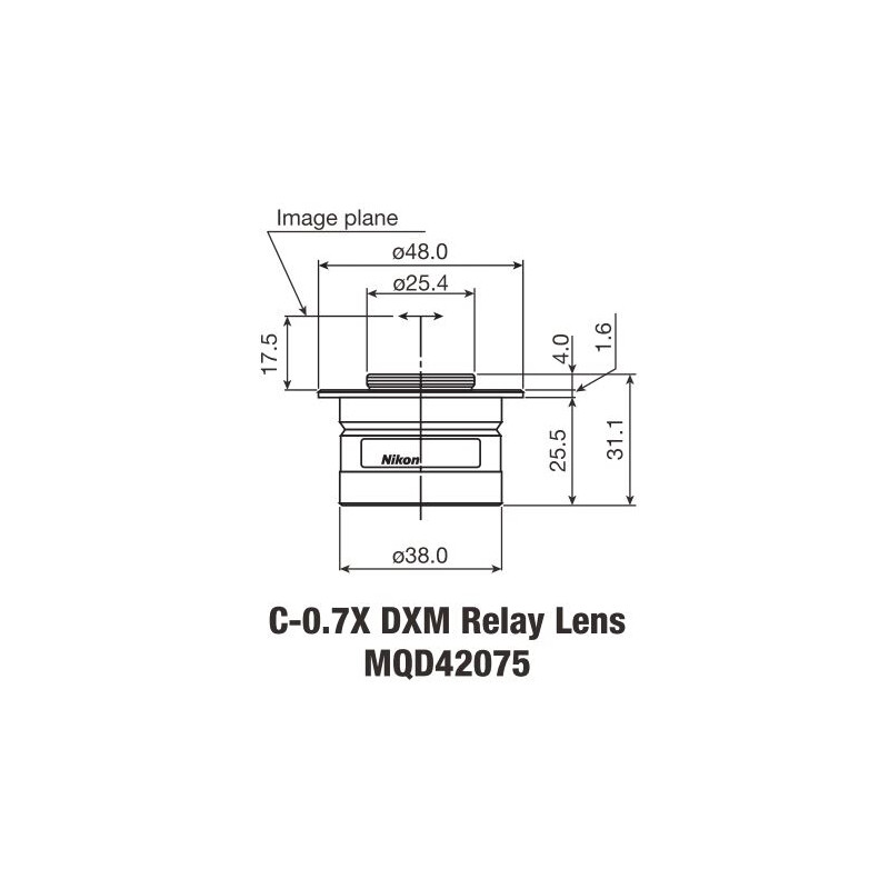 Nikon Adattore Fotocamera C-Mount TV Adapter 0,7 x