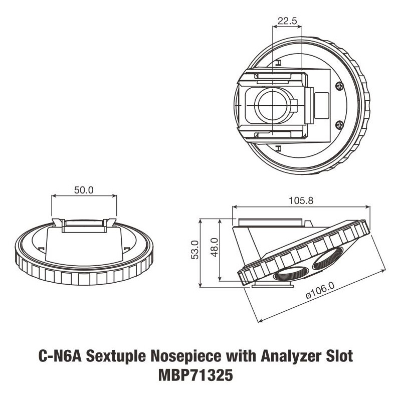 Nikon C-NA Naso con fessura per analizzatore