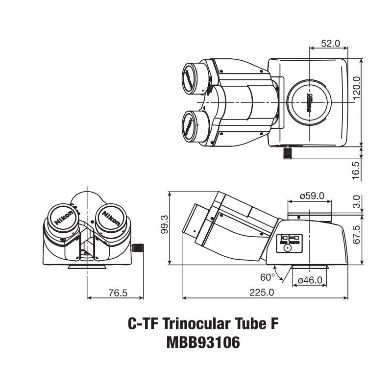 Nikon Tubo trinoculare C-TF F