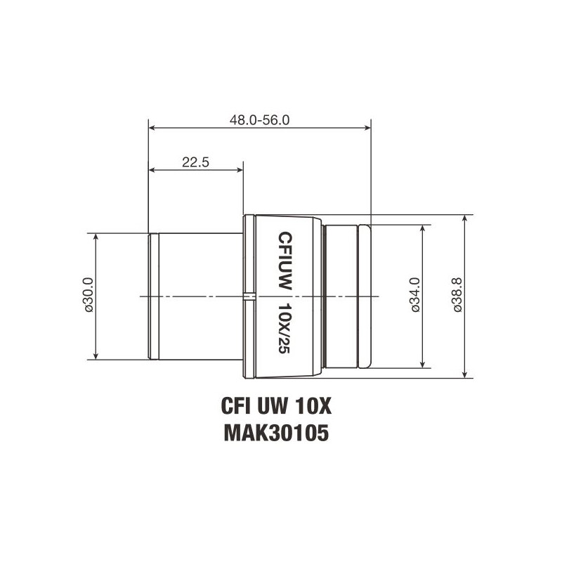 Nikon Oculare CFI Eyepiece UW 10X/25