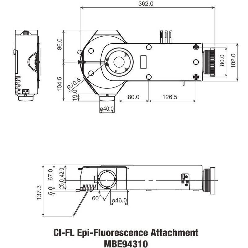Nikon Attacco a Epi-fluorescenza Ci-FL