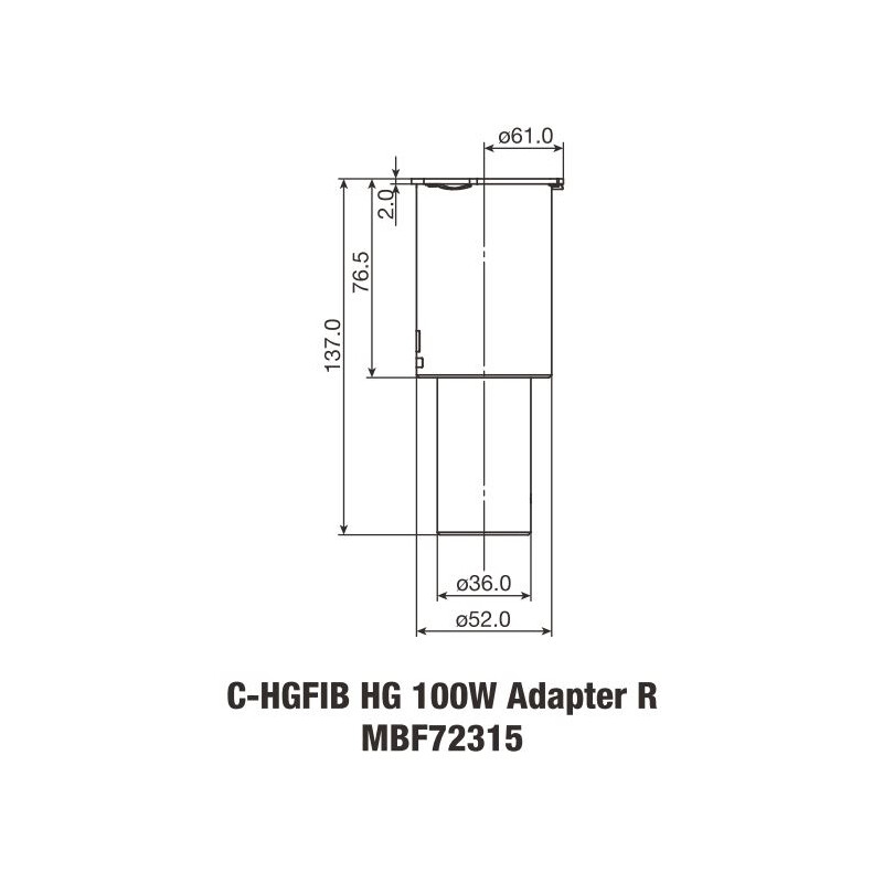 Nikon Adattatore per fibre ottiche C-HGFIB HG 100W ADP