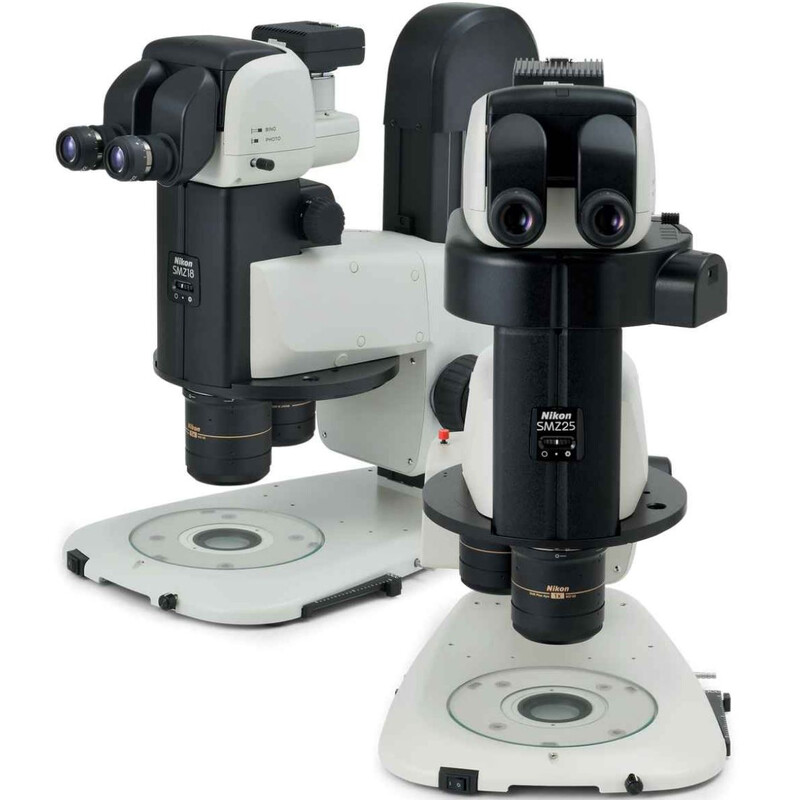 Nikon Zoom-Stereomikroskop SMZ18 GFP/RFP, trino, 0.75x-13.5x, Plan APO 1x, W.D.60mm, P2-PB
