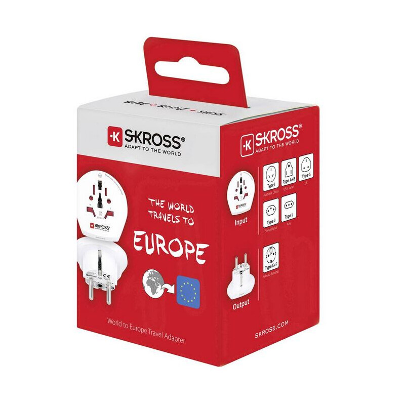 Skross Trasformatore Adattatore da viaggio World to Europe