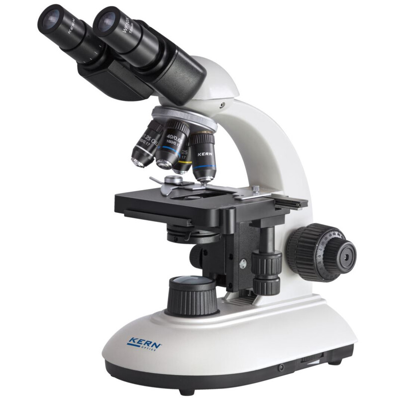 Kern Microscopio Bino Achromat 4/10/20/40, WF10x18, 3W LED, OBE 108