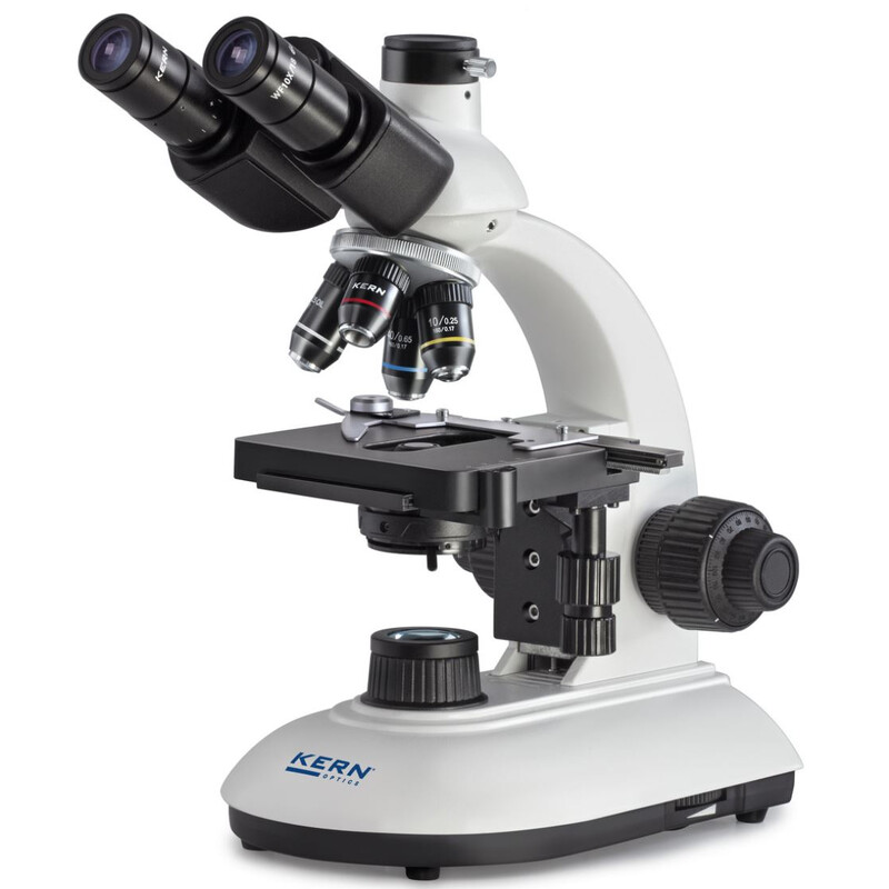 Kern Microscopio Trino Achromat 4/10/20/40, WF10x18, 3W LED, OBE 110