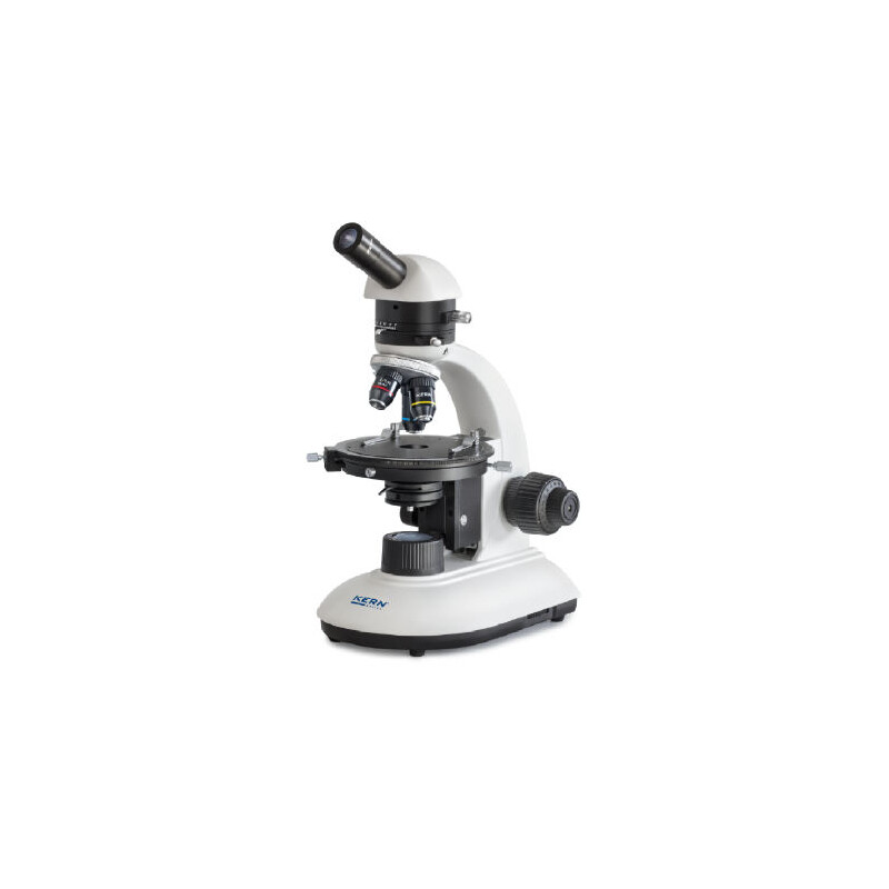 Kern Microscopio OPE 118, POL, mono, achro, 40x-400x, Auficht, HAL, 20W