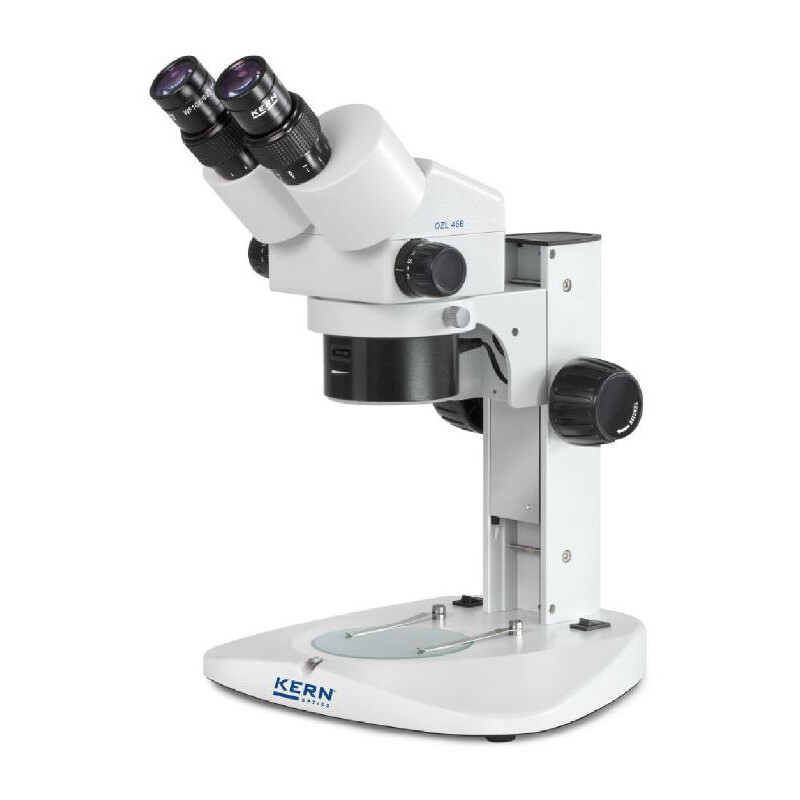 Kern Microscopio stereo zoom OZL 456, bino, lampada ad anello, 10x23, LED 0,21 W, 0,75-5,0x