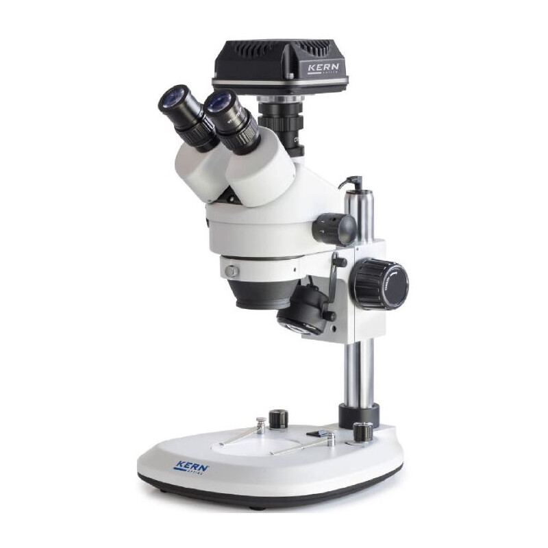 Kern Microscopio OZL 464C832, Greenough, Säule, 7-45x, 10x/20, Auf-Durchlicht, 3W LED, Kamera 5MP, USB 3.0
