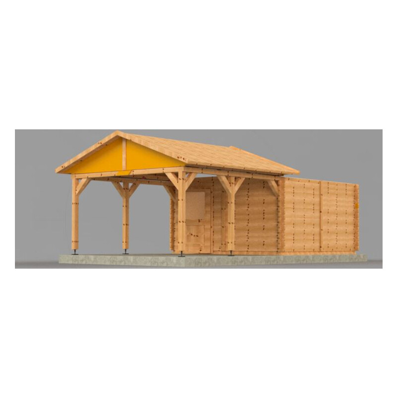 Dome Parts Osservatori con tetto a scorrimento GreenLine Mega con protezione del legno