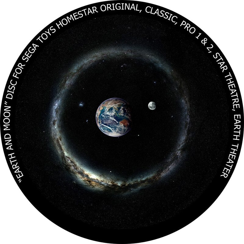 Redmark Diapositiva per il planetario Sega Homestar Terra e Luna