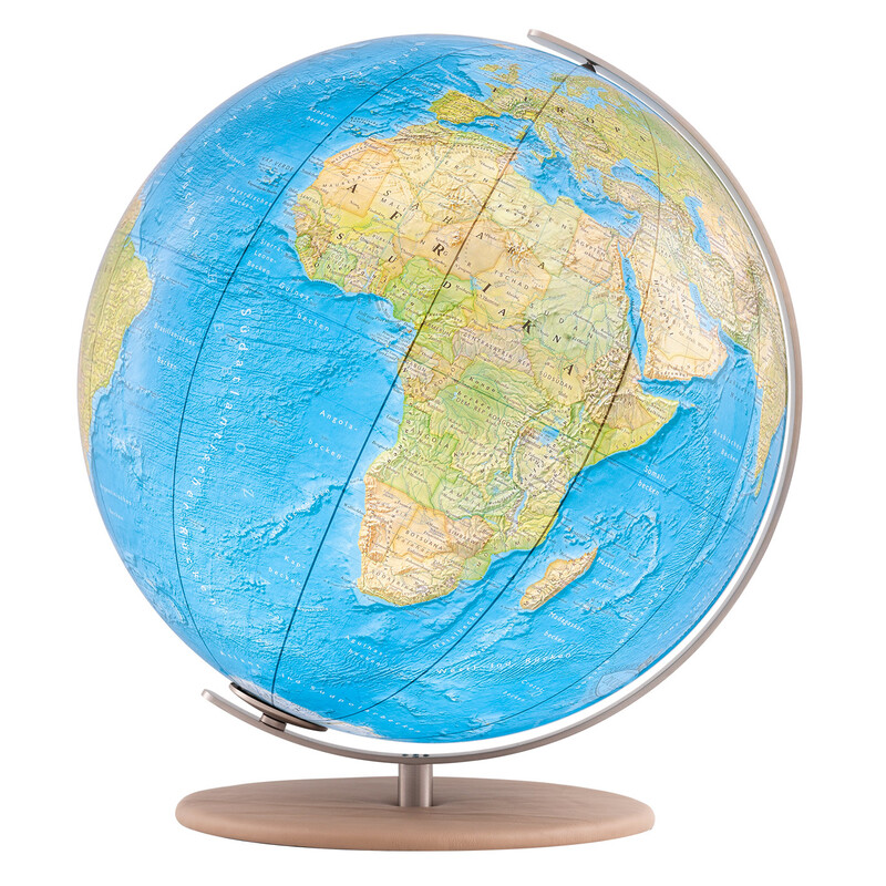 Columbus Globo Duorama 40cm in pelle liscia cammello