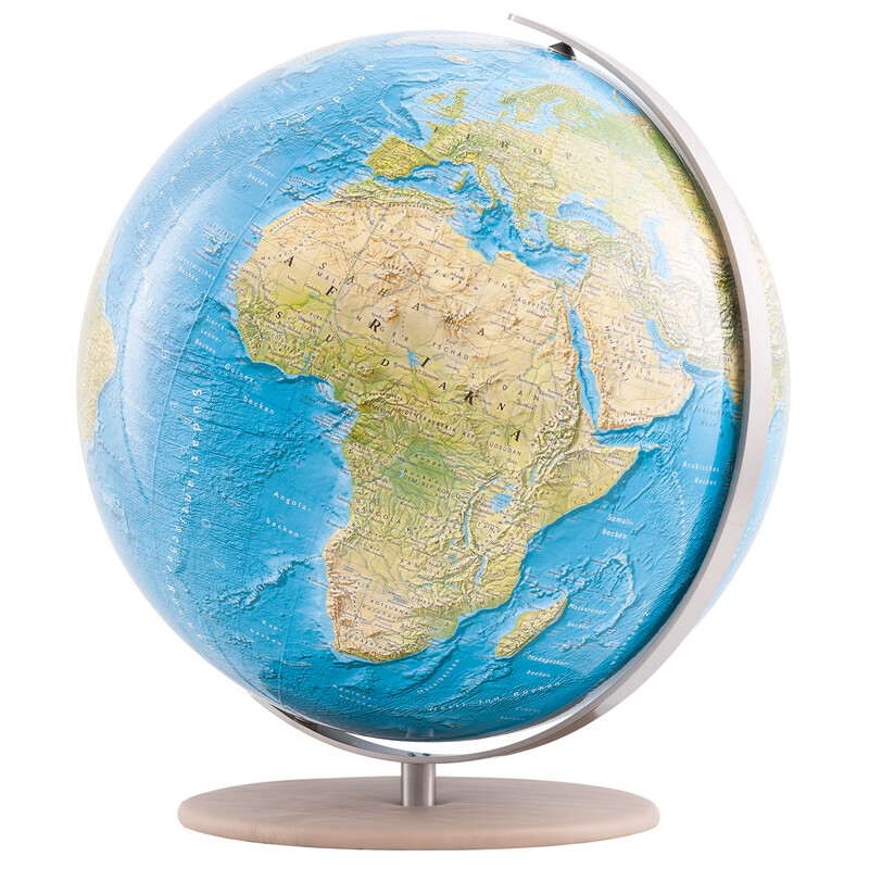 Columbus Globo Duorama 40cm in pelle liscia cammello