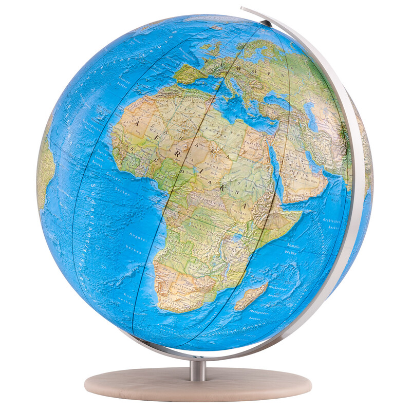 Columbus Globo Duorama 40cm in pelle liscia cammello