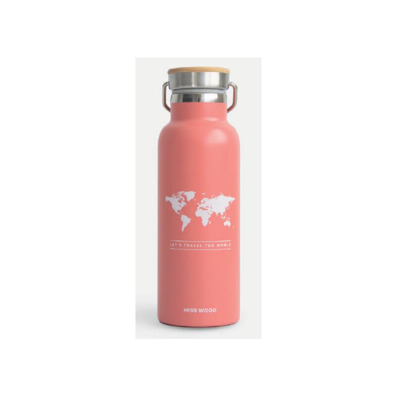 Miss Wood Bottle Pink