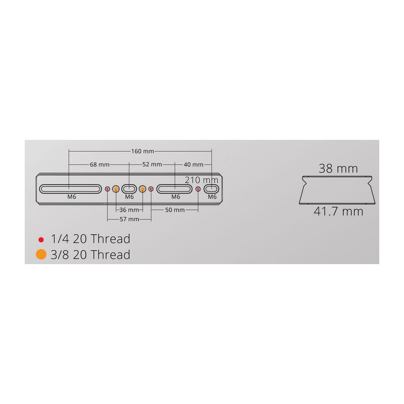 William Optics Slitta a coda di rondine DSD 210
