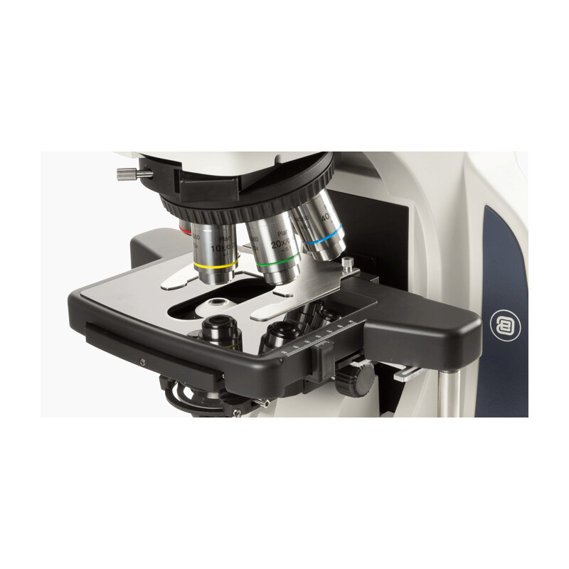 Euromex Microscopio Delphi-X, DX.2158-APLi, trino, 40x - 1000x, Planacromatico, con testa ergonomica e illuminazione alogena da 100 W