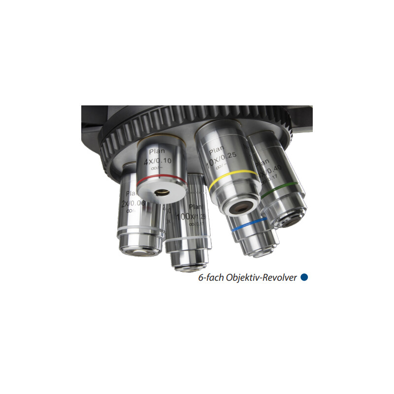 Euromex Microscopio Delphi-X, DX.2158-APLi, trino, 40x - 1000x, Planacromatico, con testa ergonomica e illuminazione alogena da 100 W