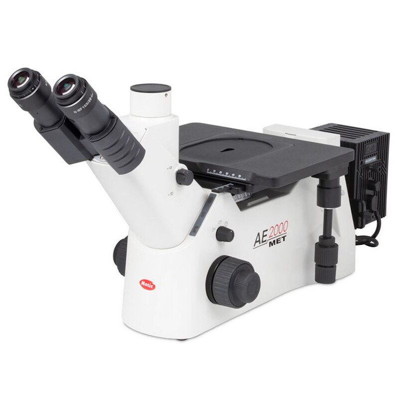 Motic Microscopio invertito AE2000 MET trino, infinito, Hal. 100W, (senza obiettivi)