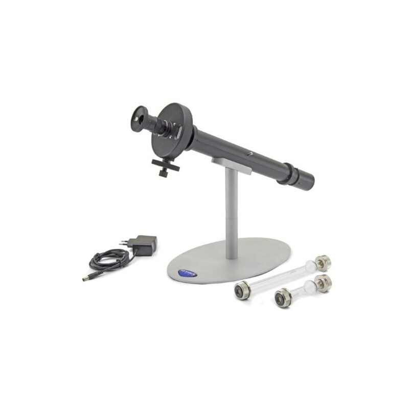 Optika Polarimetro a disco da banco POL-X, LED, 4x, tubo 100 mm + 200 mm