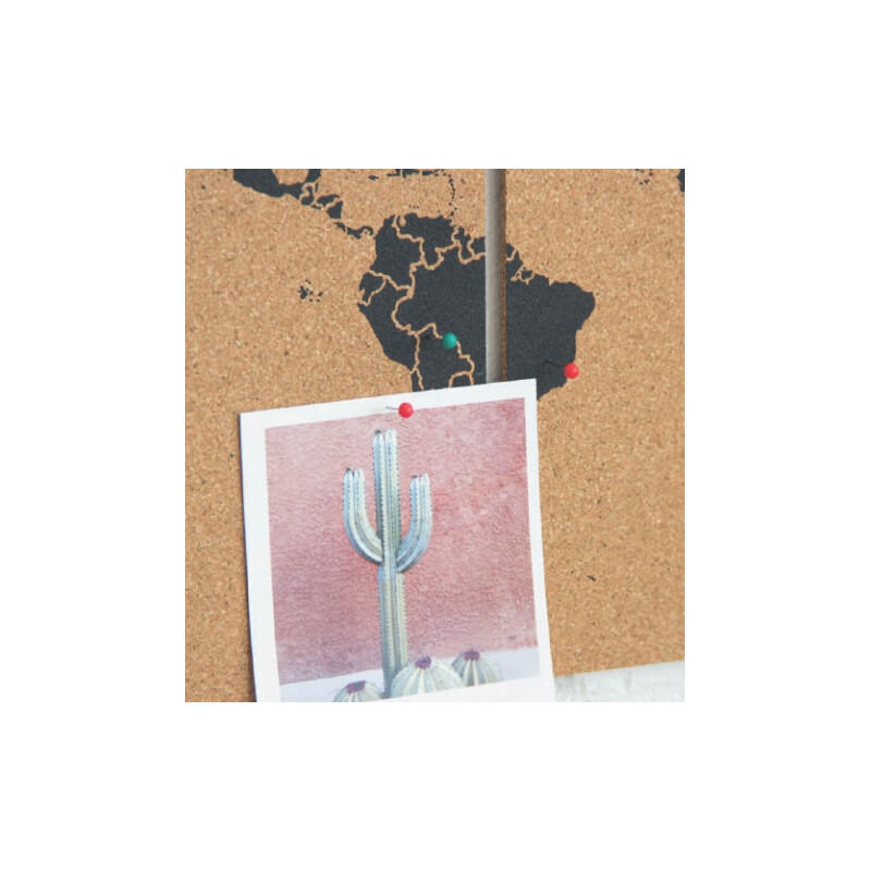 Miss Wood Mappa del Mondo Puzzle Map M - Nero