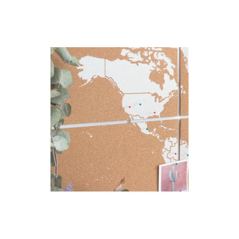 Miss Wood Mappa del Mondo Puzzle Map XL - White