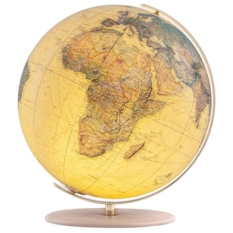 Columbus Globo Royal 40 cm in pelle liscia cammello