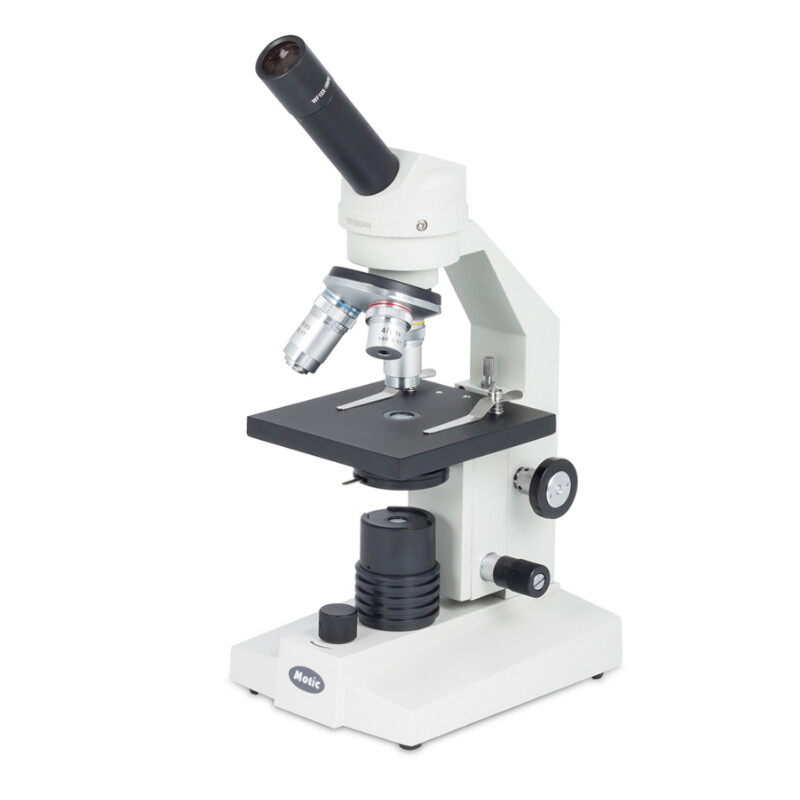 Motic Microscopio SFC-100 FLED, mono, DIN, achro, 40x-400x, LED, Accu