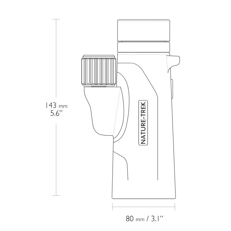 HAWKE Monoculare Nature-Trek 10x42 Mono