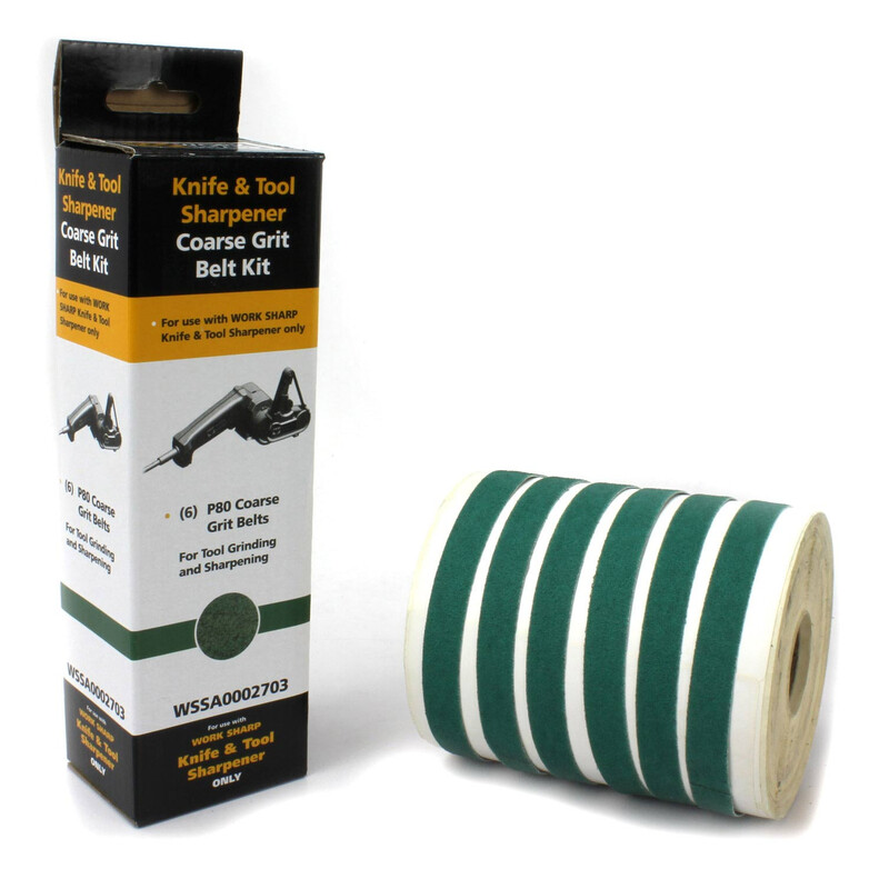 Work Sharp Assortimento di nastri per affilatura 80