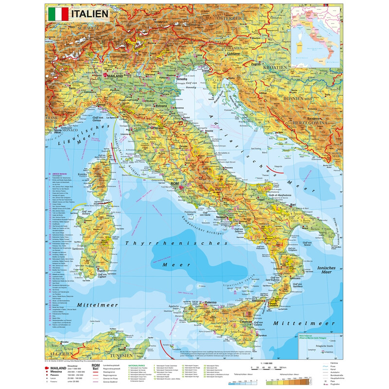 Stiefel Mappa Italia