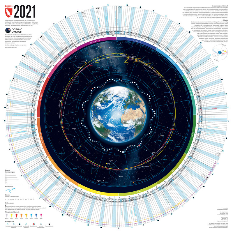 Marmota Maps Calendario Jahreskalender 2021