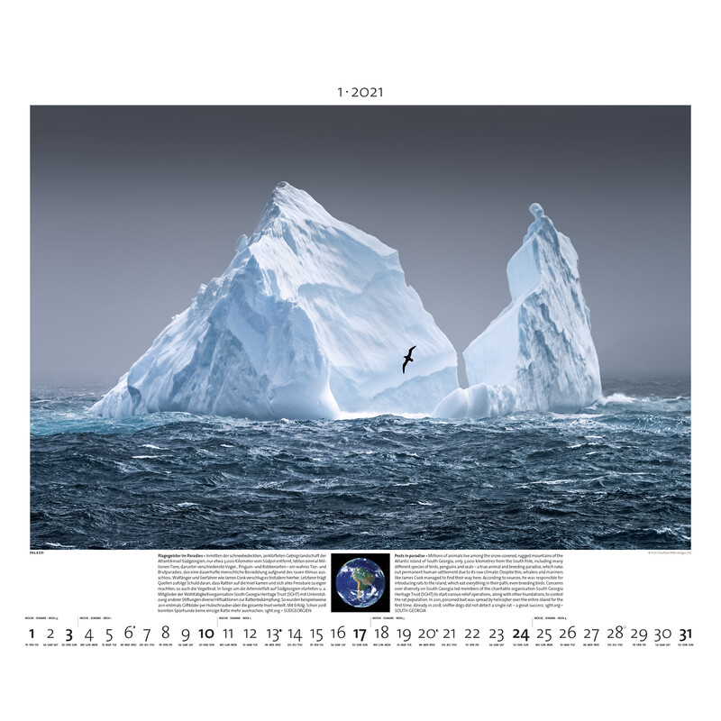 Palazzi Verlag Calendario Planet Erde 2021