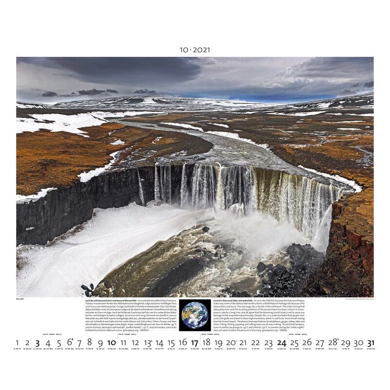 Palazzi Verlag Calendario Planet Erde 2021