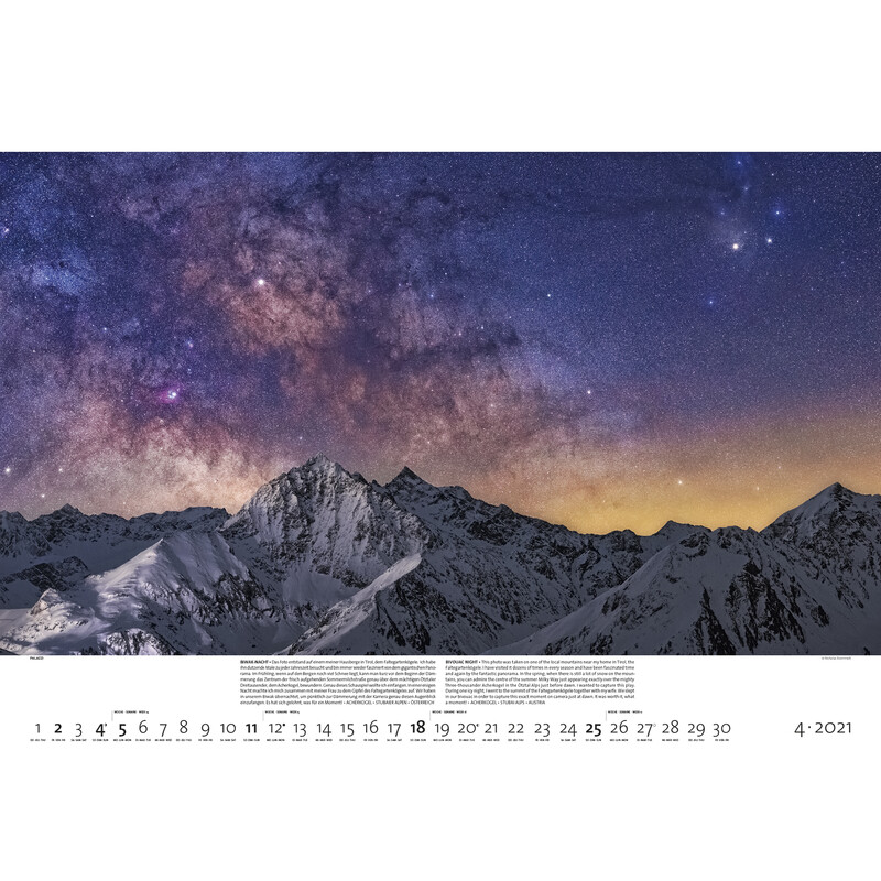 Palazzi Verlag Calendario Mondi notturni 2021