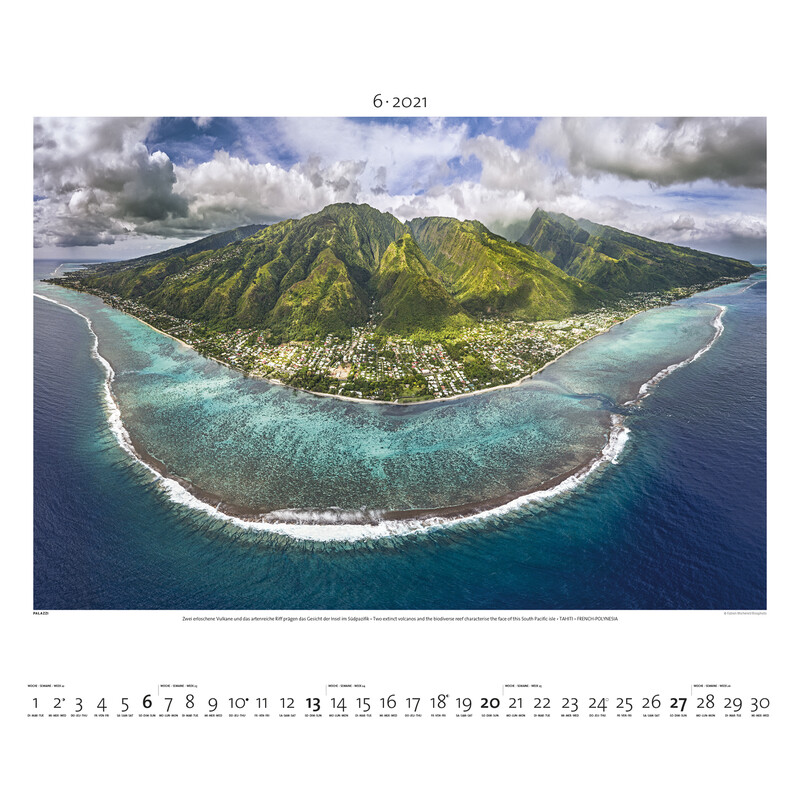 Palazzi Verlag Calendario Il mondo dall'alto 2021