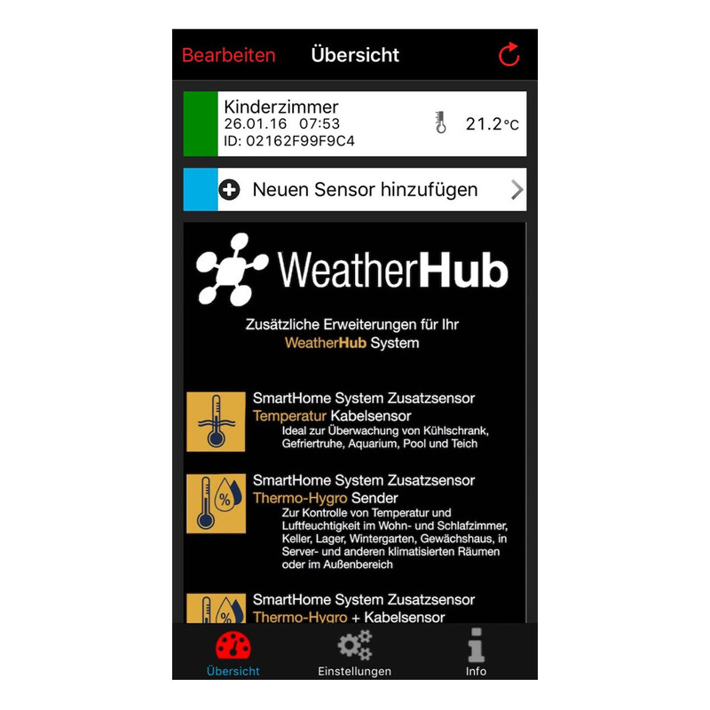 TFA Stazione meteo Set iniziale con trasmettitore di temperatura WEATHERHUB