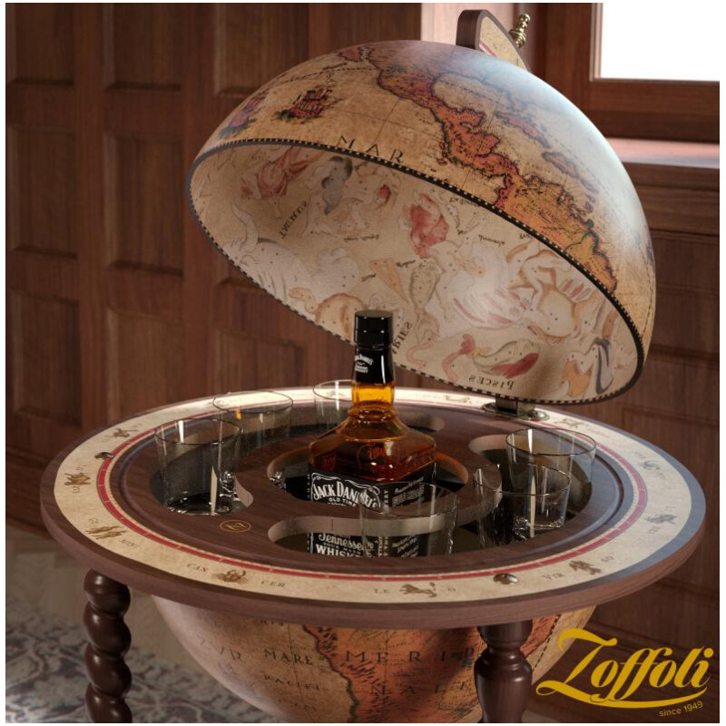 Zoffoli living Globo bar Explora Honey Brown 40 cm