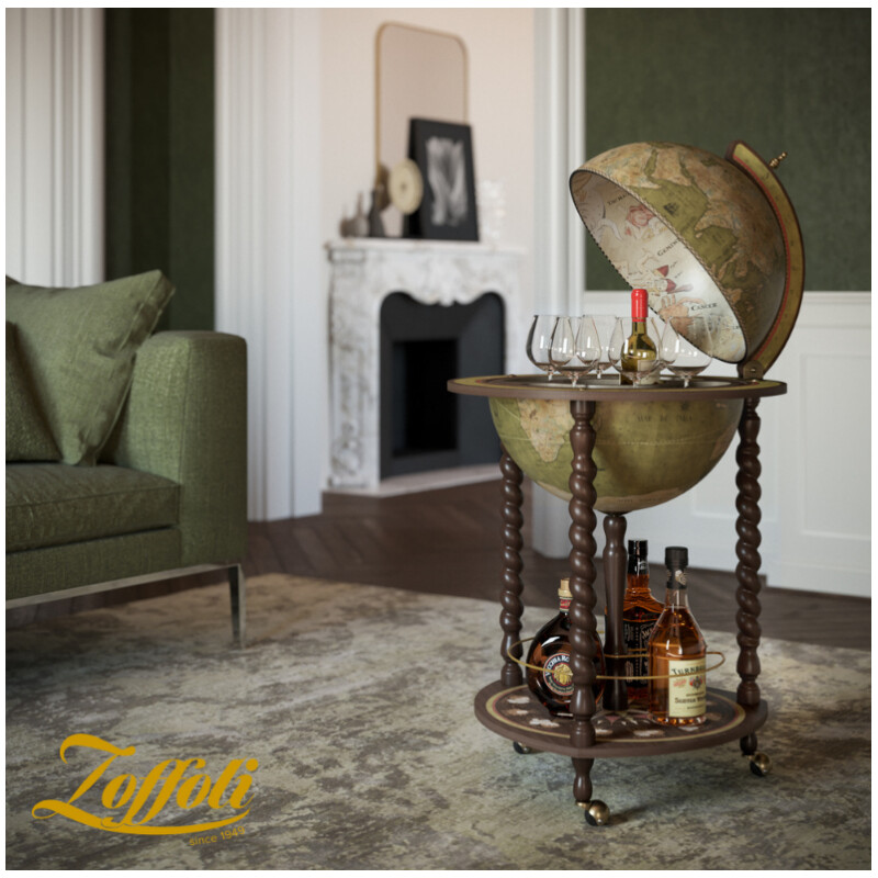 Zoffoli living Globo bar Explora Olive Greene 40 cm