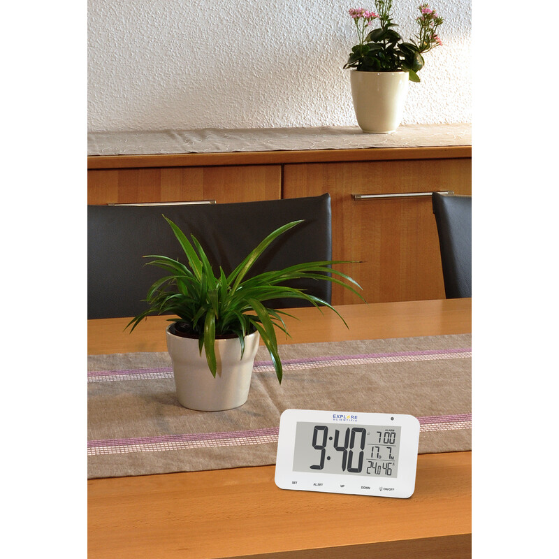 Stazione meteo Radio alarm clock with atmospheric humidity and temperature display