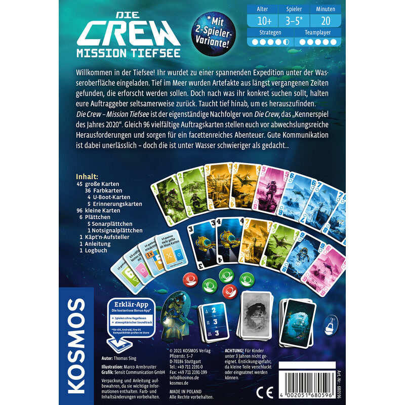 Kosmos Verlag Die Crew - Mission Tiefsee