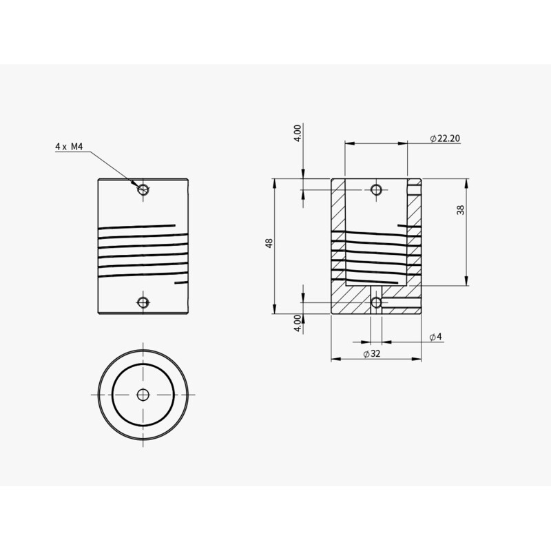 ZWO Adapter per motore di messa a fuoco EAF su Celestron C11 e C14
