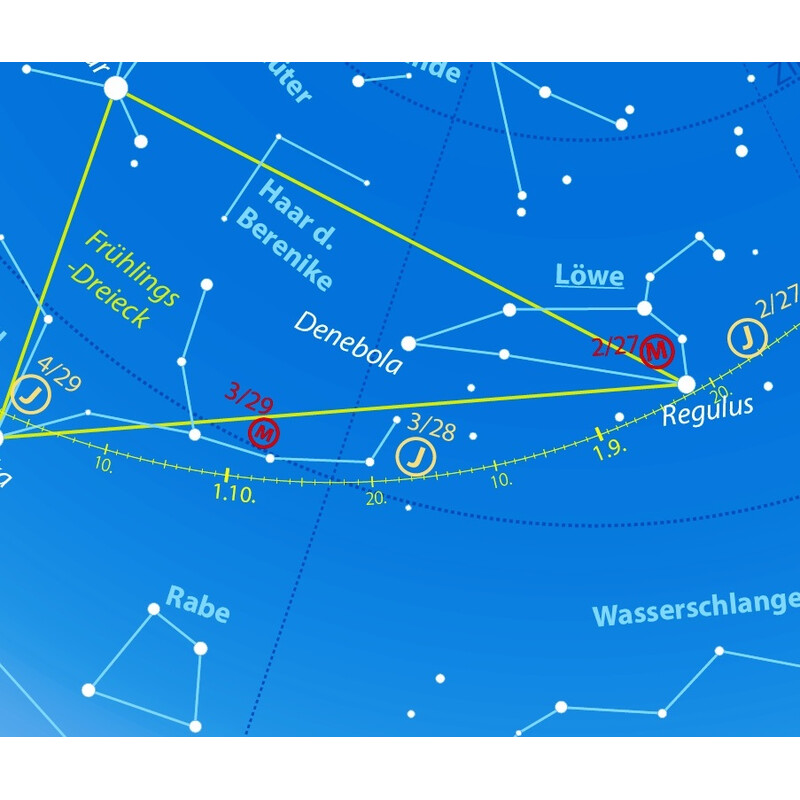 Oculum Verlag Carta Stellare Drehbare Himmelskarte Sterne und Planeten 30cm