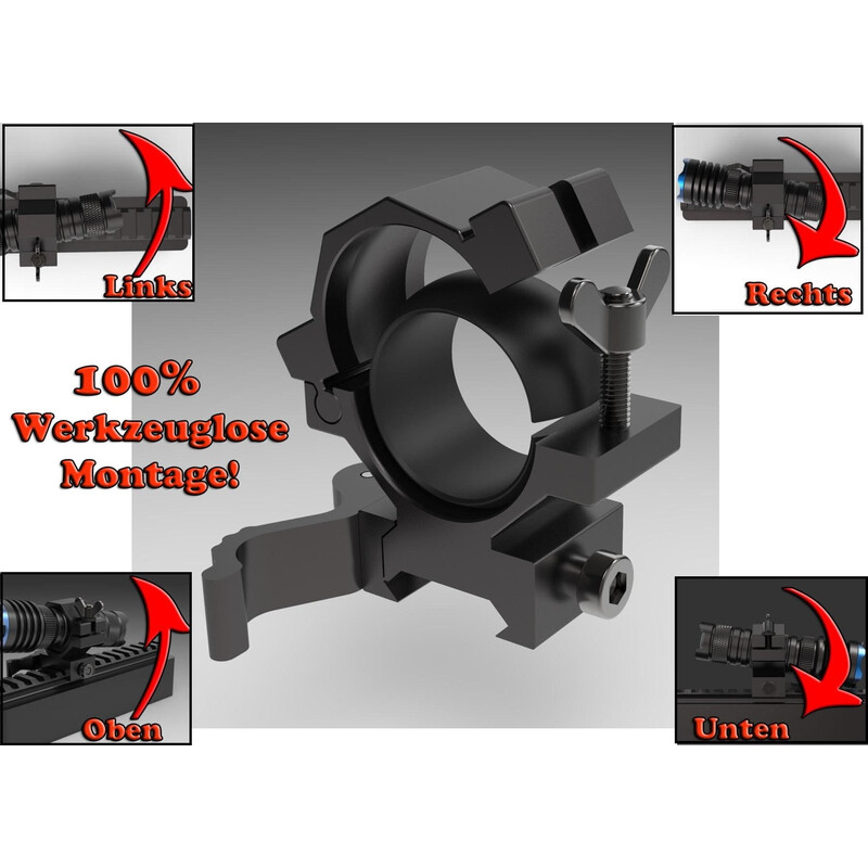 Sytong Assemblaggio rapido regolabile Pic-Rail 24-26 mm